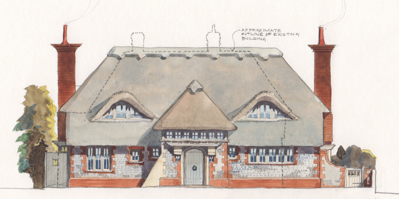replacement dwelling in Conservation Area