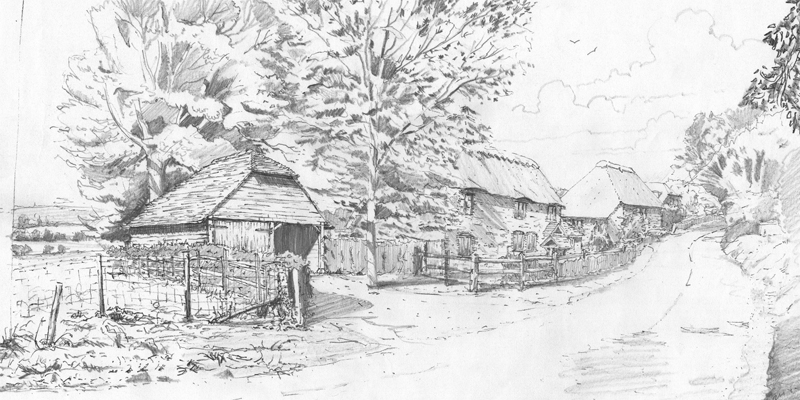 thatched cottage